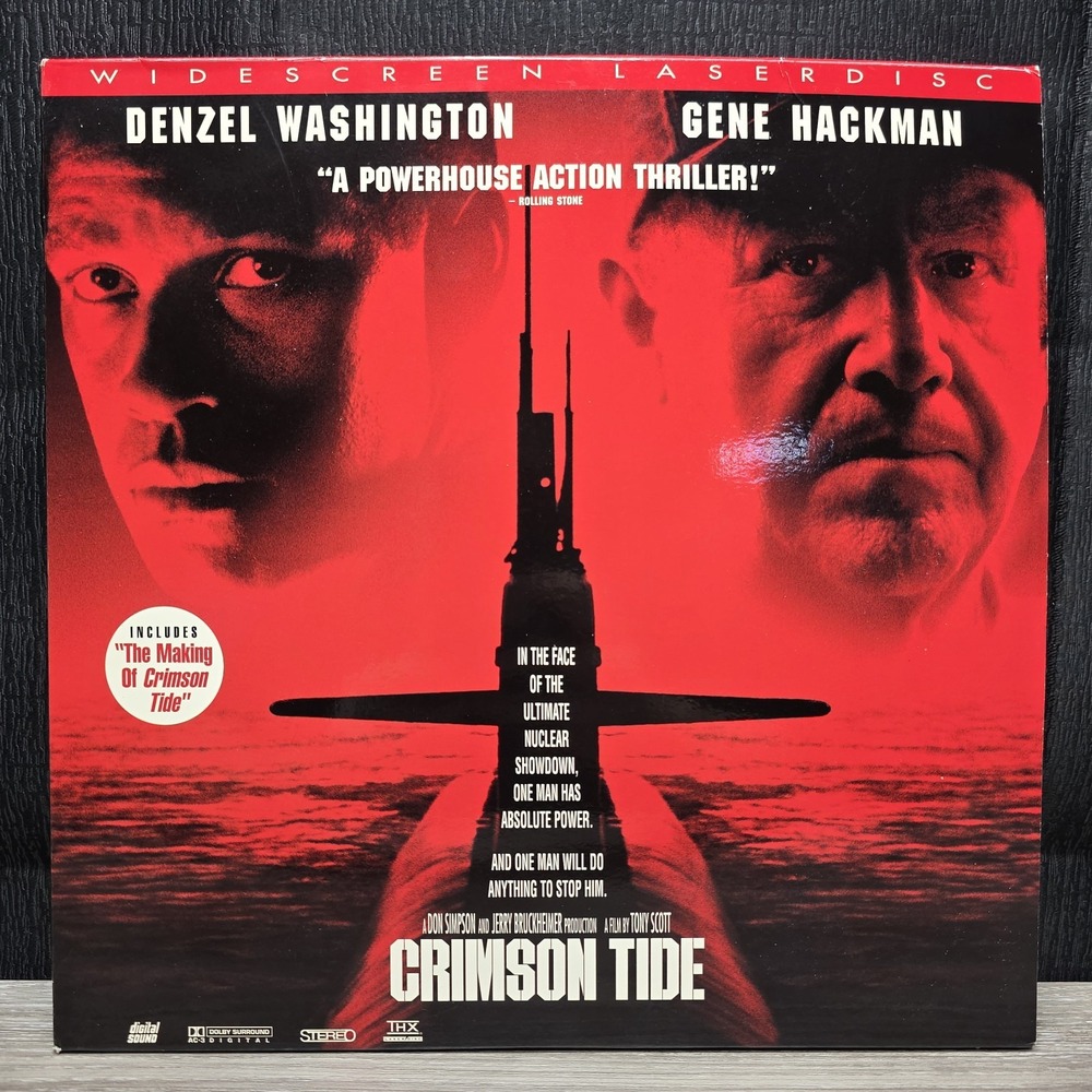 Crimson Tide (Laserdisc) Denzel Washington, Gene Hackman